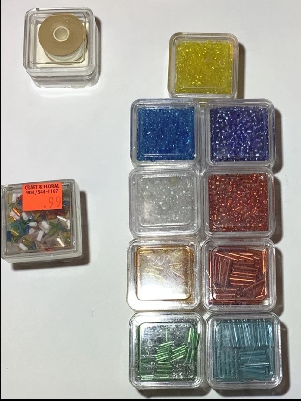 LOT VTG Seed & Bugle Beads Glass Wang's 9~Venezuela, 4~Taiwan, 1~Japan, 1 Nymo - Picture 3 of 9